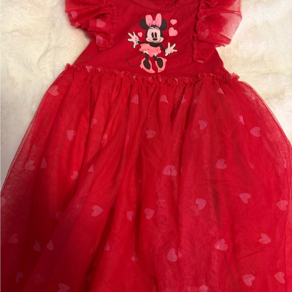 Disney Red Minnie Mouse Toddler Dress Valentines day dress